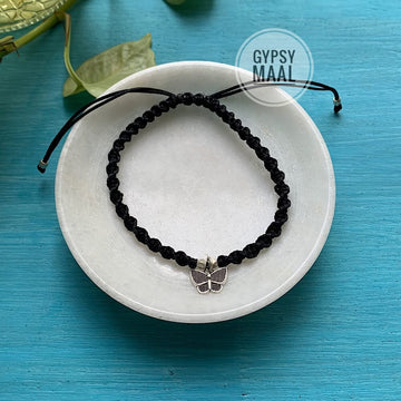 Butterfly Macrame Anklet